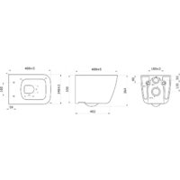 Унитаз подвесной Berges Wasserhaus Quattro S Rimless 043364 (с сиденьем и кнопкой смыва) - Превью изображения №10 — Интернет-магазин Time-Shop