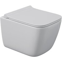 Унитаз подвесной Berges Wasserhaus Quattro S Rimless 043364 (с сиденьем и кнопкой смыва) - Превью изображения №4 — Интернет-магазин Time-Shop