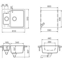 Кухонная мойка Schock Cambridge 60 (саббиа) - Превью изображения №2 — Интернет-магазин Time-Shop