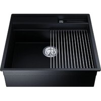 Кухонная мойка Globalo Silvano 60.1 Black/IX - Превью изображения №5 — Интернет-магазин Time-Shop