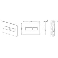 Панель смыва Tece Solid 9240431 (глянцевый хром) - Превью изображения №2 — Интернет-магазин Time-Shop