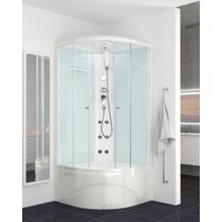 Душевая кабина Domani-Spa Delight 110 High 100x100 (матовое стекло/белый) - Превью изображения №2 — Интернет-магазин Time-Shop