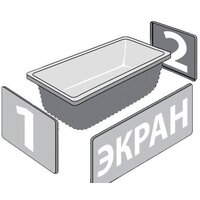 Ванна Triton Персей 190x90 (с ножками и экраном) - Превью изображения №3 — Интернет-магазин Time-Shop
