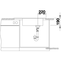 Кухонная мойка Blanco Elon XL 8 S (темная скала) 524861 - Превью изображения №4 — Интернет-магазин Time-Shop