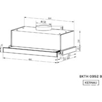 Кухонная вытяжка Kernau Basic BKTH 0952 B - Превью изображения №10 — Интернет-магазин Time-Shop