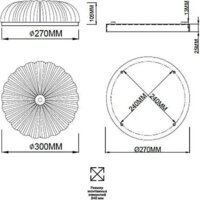 Припотолочная люстра Sonex Tesoro 7719/36L - Превью изображения №2 — Интернет-магазин Time-Shop