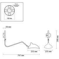Бра Odeon Light Kerbi 4831/1W - Превью изображения №5 — Интернет-магазин Time-Shop