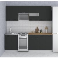 Готовая кухня Mio Tesoro Экстра-лайт 2.2 (антрацит/дуб бунратти) - Превью изображения №6 — Интернет-магазин Time-Shop