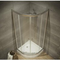 Душевой уголок Triton Альфа Хром А1 100х100 без поддона (прозрачное стекло) - Превью изображения №10 — Интернет-магазин Time-Shop