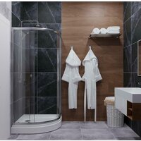 Душевой уголок Triton Альфа Хром А1 100х100 без поддона (прозрачное стекло) - Превью изображения №5 — Интернет-магазин Time-Shop