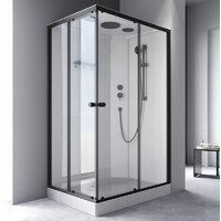 Душевая кабина AM.PM X-Joy 120x80 W94C-403-12080BT (черный матовый/прозрачное стекло) - Превью изображения №2 — Интернет-магазин Time-Shop