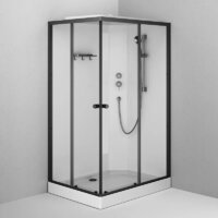 Душевая кабина AM.PM X-Joy 120x80 W94C-403-12080BT (черный матовый/прозрачное стекло) - Превью изображения №3 — Интернет-магазин Time-Shop