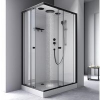 Душевая кабина AM.PM X-Joy 120x80 W94C-403-12080BT (черный матовый/прозрачное стекло) - Превью изображения №5 — Интернет-магазин Time-Shop