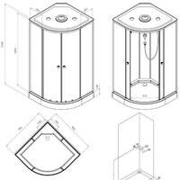 Душевая кабина AM.PM X-Joy 100x100 W94C-401-100MT - Превью изображения №8 — Интернет-магазин Time-Shop