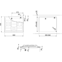 Варочная панель Smeg SR264XGH2 - Превью изображения №2 — Интернет-магазин Time-Shop