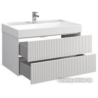  Belux Тумба под умывальник Сиртаки НП 100-02 (1, белый глянцевый) - Превью изображения №2 — Интернет-магазин Time-Shop