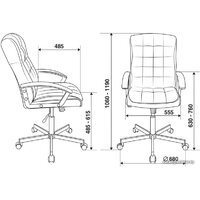 Офисное кресло Бюрократ CH-823AXSN (черный) - Превью изображения №5 — Интернет-магазин Time-Shop