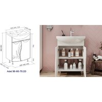  Volna Тумба под умывальник Adel 50.2D - Превью изображения №6 — Интернет-магазин Time-Shop