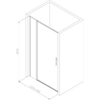 Душевая дверь Allen Brau Priority 3.31012.BBA - Превью изображения №2 — Интернет-магазин Time-Shop