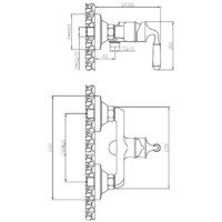 Смеситель Esko Prague PG 80 - Превью изображения №4 — Интернет-магазин Time-Shop