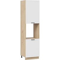 Трия Лорас 1ПВ6 с двумя дверями (дуб крафт золотой/холст белый)