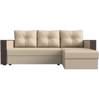 Угловой диван Лига диванов Валенсия Лайт правый (экокожа, бежевый) - Превью изображения №9 — Интернет-магазин Time-Shop