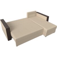 Угловой диван Лига диванов Валенсия Лайт правый (экокожа, бежевый) - Превью изображения №6 — Интернет-магазин Time-Shop