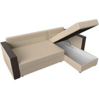 Угловой диван Лига диванов Валенсия Лайт правый (экокожа, бежевый) - Превью изображения №7 — Интернет-магазин Time-Shop