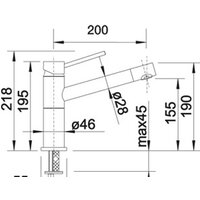 Смеситель Blanco Alta Compact 526162 (черный/хром) - Превью изображения №2 — Интернет-магазин Time-Shop