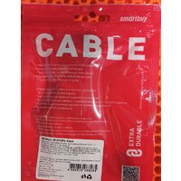 Кабель SmartBuy iK-3112FL USB Type-A - USB Type-C (1 м, черный) - Превью изображения №2 — Интернет-магазин Time-Shop