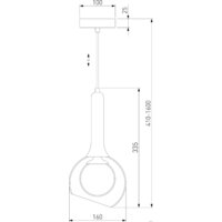 Подвесная люстра Евросвет Fantasy 50188/1 (золото) - Превью изображения №3 — Интернет-магазин Time-Shop