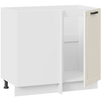 Шкаф напольный Трия Лорас 1Н9У (белый/холст брюле) - Превью изображения №2 — Интернет-магазин Time-Shop