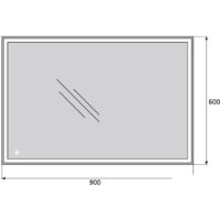  BelBagno Зеркало SPC-GRT-900-600-LED-TCH - Превью изображения №4 — Интернет-магазин Time-Shop