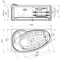 Фронтальный экран под ванну Vannesa София 169 R 2-21-0-2-0-223 (фронтальный) - Превью изображения №3 — Интернет-магазин Time-Shop