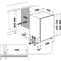 Встраиваемая посудомоечная машина Whirlpool WI 7020 PEF - Превью изображения №12 — Интернет-магазин Time-Shop