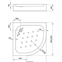 Душевой поддон Deante Standard New 80x80 KTA 054B - Превью изображения №3 — Интернет-магазин Time-Shop