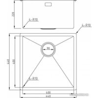 Кухонная мойка Milacio Denia 44 Steel MC.77438 (золотой) - Превью изображения №8 — Интернет-магазин Time-Shop