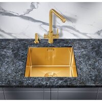 Кухонная мойка Milacio Denia 44 Steel MC.77438 (золотой) - Превью изображения №2 — Интернет-магазин Time-Shop