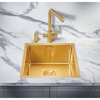 Кухонная мойка Milacio Denia 44 Steel MC.77438 (золотой) - Превью изображения №5 — Интернет-магазин Time-Shop