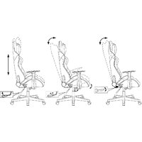 Игровое (геймерское) кресло Zombie Neo 3C1 1972993 (серый) - Превью изображения №22 — Интернет-магазин Time-Shop