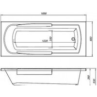 Ванна Aquanet Extra 170x70 - Превью изображения №5 — Интернет-магазин Time-Shop
