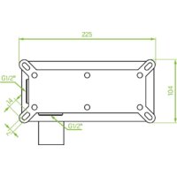 Смеситель Laveo Kvadrato BLQ 022P - Превью изображения №4 — Интернет-магазин Time-Shop
