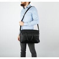 Мужская сумка Poshete 249-8193-8-BLK (черный) - Превью изображения №2 — Интернет-магазин Time-Shop