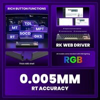 Клавиатура Royal Kludge RK68 HE Phantom (RK Mint) - Превью изображения №4 — Интернет-магазин Time-Shop