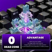 Клавиатура Royal Kludge RK68 HE Phantom (RK Mint) - Превью изображения №7 — Интернет-магазин Time-Shop