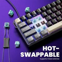 Клавиатура Royal Kludge RK68 HE Phantom (RK Mint) - Превью изображения №8 — Интернет-магазин Time-Shop