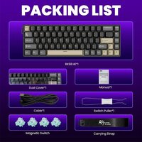 Клавиатура Royal Kludge RK68 HE Phantom (RK Mint) - Превью изображения №12 — Интернет-магазин Time-Shop