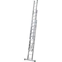 Лестница-стремянка Новая высота NV 223 алюминиевая трёхсекционная 3x11 ступеней - Превью изображения №5 — Интернет-магазин Time-Shop