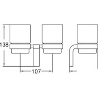 Стакан для зубной щетки и пасты Cezares Ultima CZR-F-8930A - Превью изображения №2 — Интернет-магазин Time-Shop