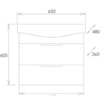  Onika Тумба под умывальник Девис 65.13 106546 - Превью изображения №2 — Интернет-магазин Time-Shop